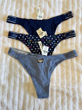 PINK Victoria's Secret Thong 3-Pack